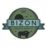 bizon logo vettoriale modello