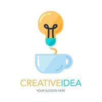 logo idea di successo creativo vettore