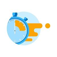 timer, illustrazione di concetto di tempo limitato design piatto vettoriale eps10. elemento grafico moderno per landing page, interfaccia utente vuota, infografica, icona