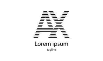 vettore lettera iniziale ascia semplice tipografia logo design