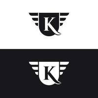 modello di vettore di design del logo premium elite letter mark k