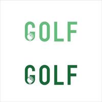 disegno di iscrizione del marchio di parole del logo del golf vettore gratis