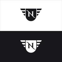 modello di vettore di design del logo premium elite letter mark n