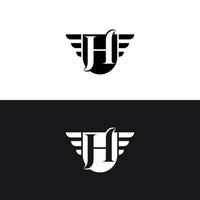 modello di vettore di design del logo premium elite letter mark h