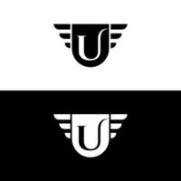modello di vettore di design del logo premium elite letter mark u