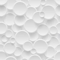 modello sotto forma di un cerchio di carta bianca con ombre su sfondo bianco. modello. illustrazione vettoriale