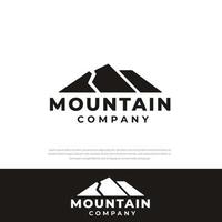 logo del design della montagna, viaggio, modello di design, simbolo, icona dell'illustrazione del picco di montagna vettore