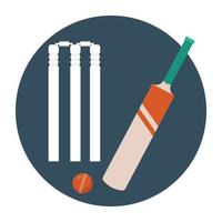 concetti di kit da cricket vettore