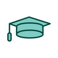 Grad Design Cap Icon vettore