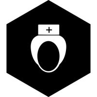 Infermiera Icon Design vettore