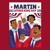modello di poster del giorno di martin luther king vettore