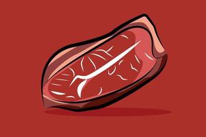 manzo per bistecca, illustrazione vettoriale