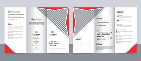 modello di brochure a tre ante aziendale moderno aziendale creativo. vettore