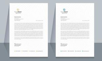 modello di formato carta intestata, modello di progettazione di carta intestata in stile business. vettore