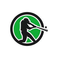 logo di baseball sportivo moderno vettore