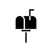 design semplice dell'icona della cassetta postale vettore