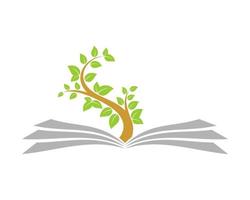 libro di educazione alla natura piantare alberi vettore