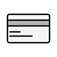 Disegno dell&#39;icona della carta di credito vettore