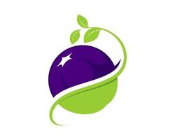 logo vettoriale vegetale sano