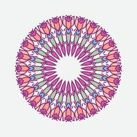 grafica vettoriale di arte vettoriale mandala etnico - modello, con ornamento a forma di doodle floreale disegnato a mano in colori vivaci. adatto per copertine, motivi in tessuto e ceramica, stampa su vestiti.