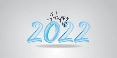 fondo creativo dell'illustrazione di vettore di progettazione del buon anno 2022. banner moderno felice anno nuovo 2022 sfondo modello vettoriale per il regalo.