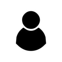 icona utente in stile piatto alla moda isolato su sfondo grigio. simbolo utente per il design del tuo sito web, logo, app, interfaccia utente. illustrazione vettoriale, eps10. vettore
