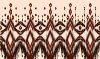 ikat ornamento folklore geometrico con diamonds.design forbackground, carpet, wallpaper, clothing, wrapping, batik, fabric, vector illustration.embroidery style.