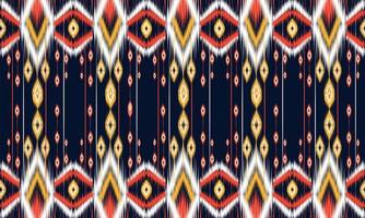 ikat ornamento folklore geometrico con diamonds.design forbackground, carpet, wallpaper, clothing, wrapping, batik, fabric, vector illustration.embroidery style.