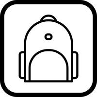 disegno dell&#39;icona bagpack vettore