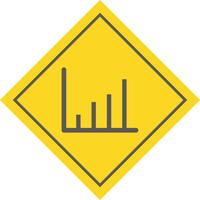 Disegno dell&#39;icona di statistiche vettore