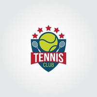 vettore di progettazione di logo di tennis. adatto per il tuo logo aziendale