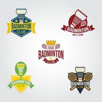 printbadminton logo design vettoriale