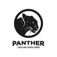 modello di progettazione del logo della pantera nera vettore