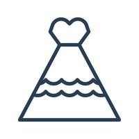 abito da sposa per web, presentazione, logo, icona simbolo. vettore