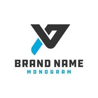monogramma logo design lettera pv vettore