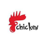 logo moderno del bestiame di pollo vettore