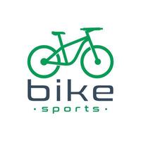 design del logo della bici sportiva vettore