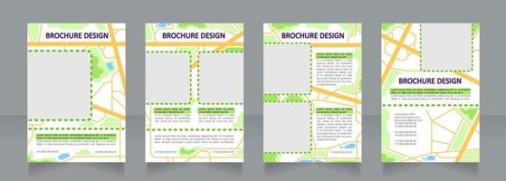 progettazione di brochure in bianco bianca di pianificazione della città vettore