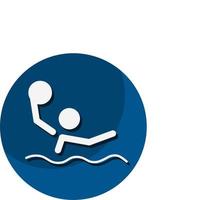 icona di pallanuoto. un simbolo dedicato allo sport e al gioco. illustrazioni vettoriali.