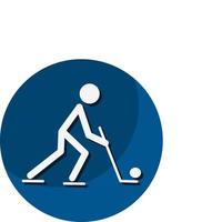 icona dell'hockey. un simbolo dedicato allo sport e al gioco. illustrazioni vettoriali. vettore