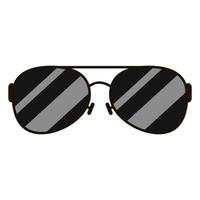 icona dell'accessorio ottico occhiali da sole estivi vettore