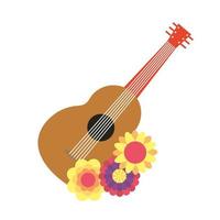 icona dello strumento chitarra tradizionale messicana vettore
