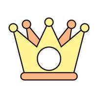 regina corona reale icona isolata vettore