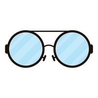 occhiali da vista accessorio ottico icona isolata vettore