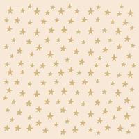 un substrato con le stelle. sfondo doodle stella d'oro per carta artigianale. stelle diverse disegnate a mano per tessuti per bambini. illustrazione vettoriale