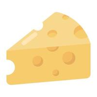 formaggio a pezzi di latticini vettore