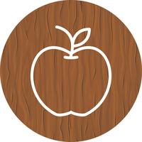 disegno dell&#39;icona della mela vettore