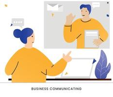 illustrazione del concetto di business in stile piatto per siti Web e siti Web mobili vettore