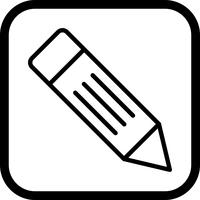 Disegno dell&#39;icona matita vettore