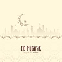 Fondo astratto di festival islamico di Eid Mubarak vettore